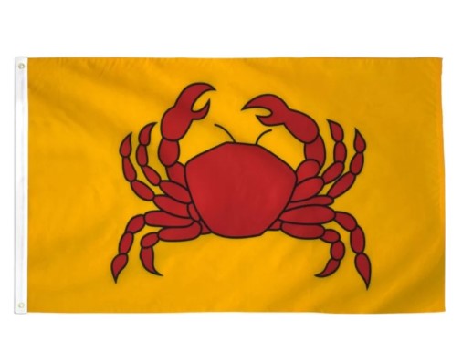 Crab 3' x 5' Polyester Flag