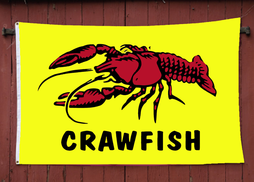 Crawfish 3' x 5' Polyester Flag