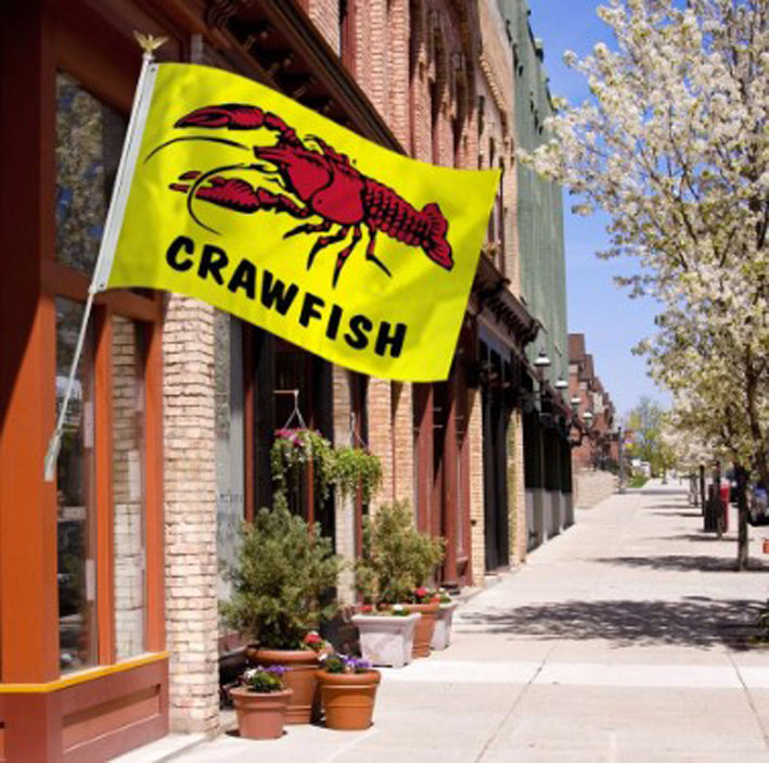 Crawfish 3' x 5' Polyester Flag