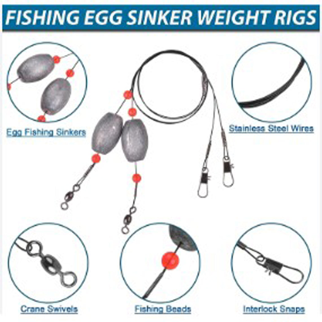 Egg Sinker Fishing Weights