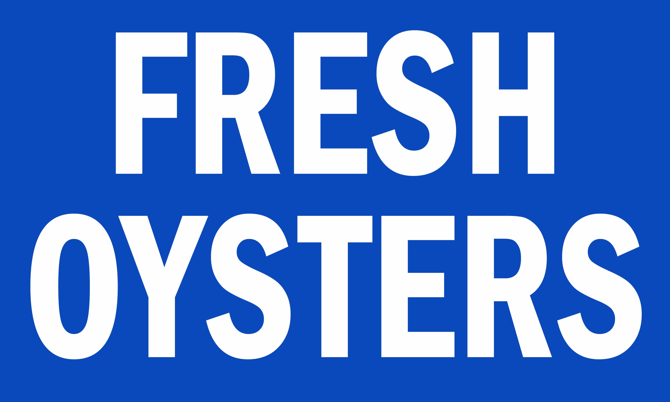 Fresh Oysters 3' x 5' Polyester Flag