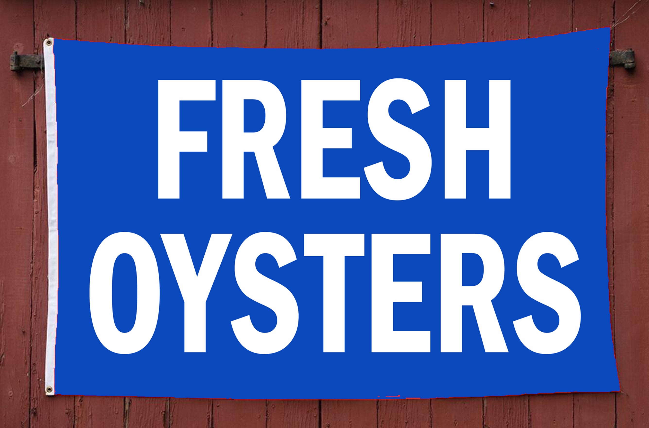 Fresh Oysters 3' x 5' Polyester Flag