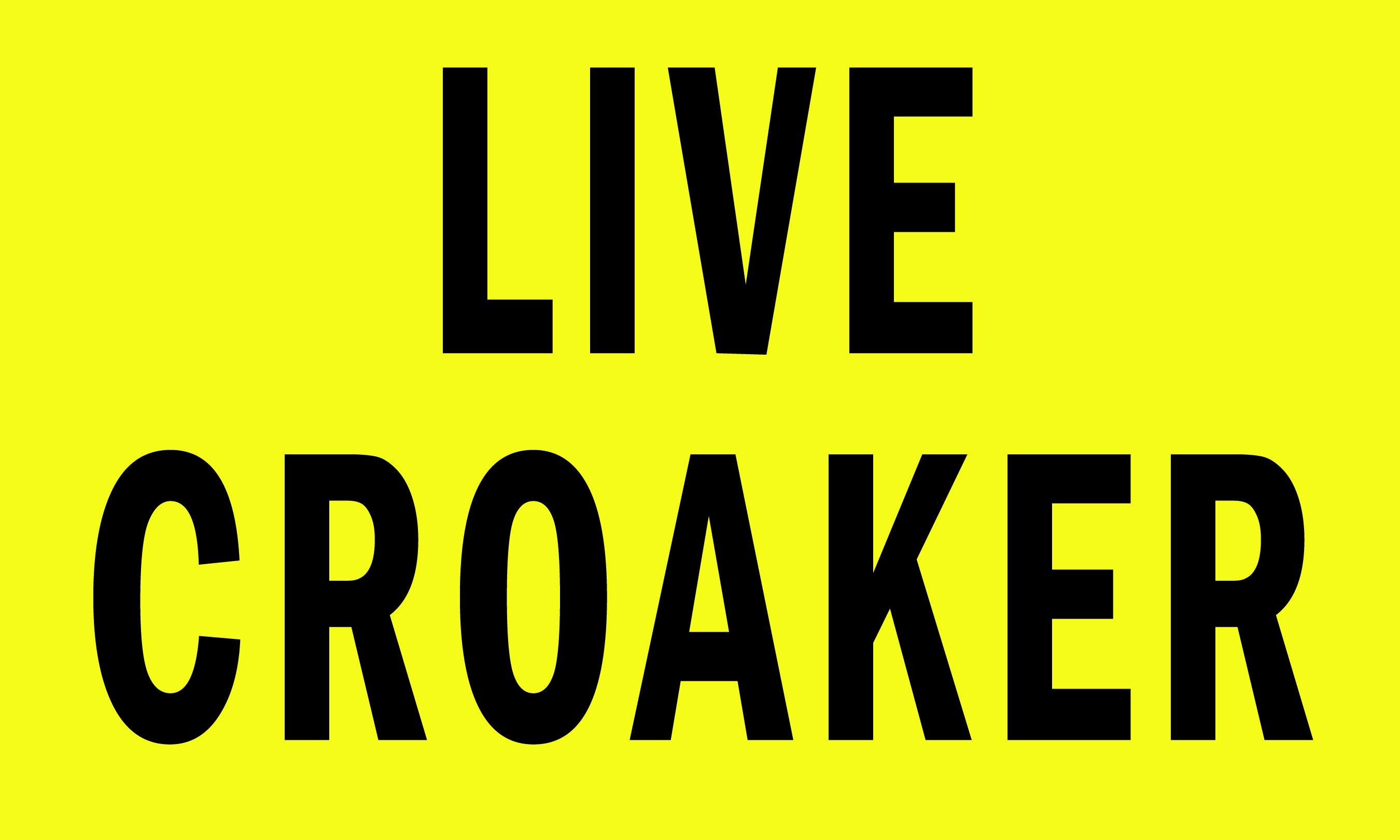 Live Croaker 3' x 5' Polyester Flag