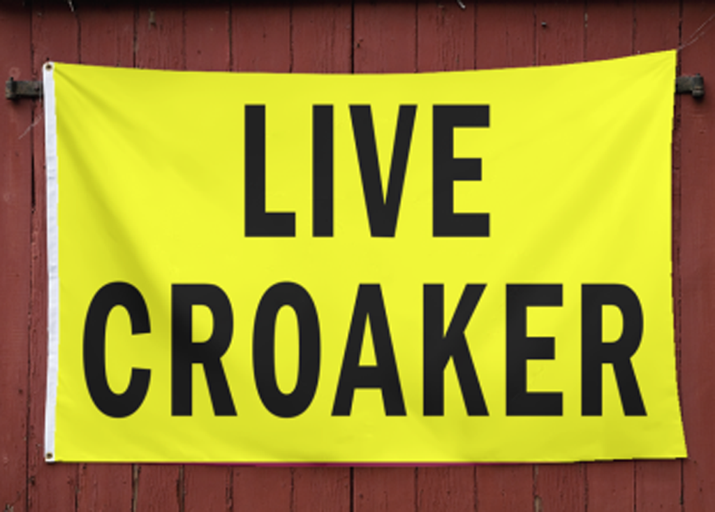 Live Croaker 3' x 5' Polyester Flag
