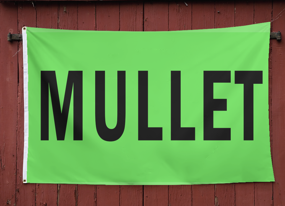 Mullet 3' x 5' Polyester Flag