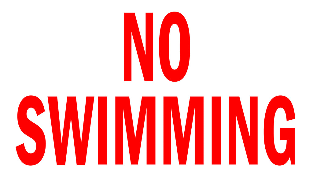 No Swimming 3' x 5' Polyester Flag