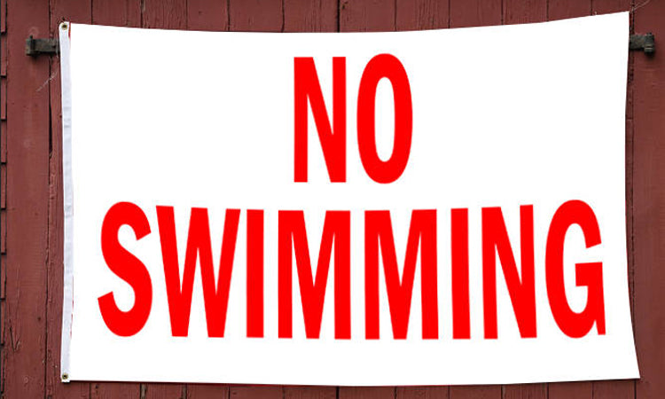 No Swimming 3' x 5' Polyester Flag