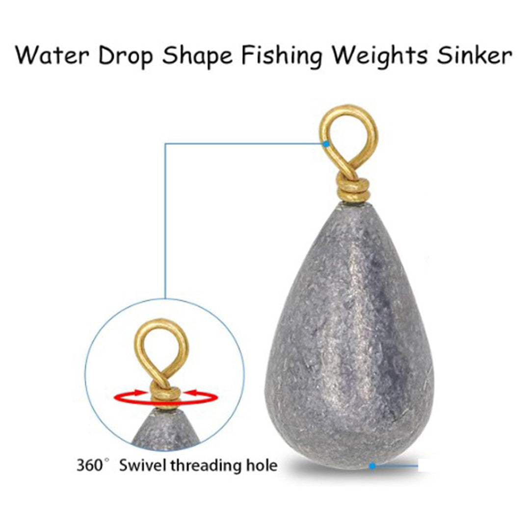 Pear Sinker Fishing Weights