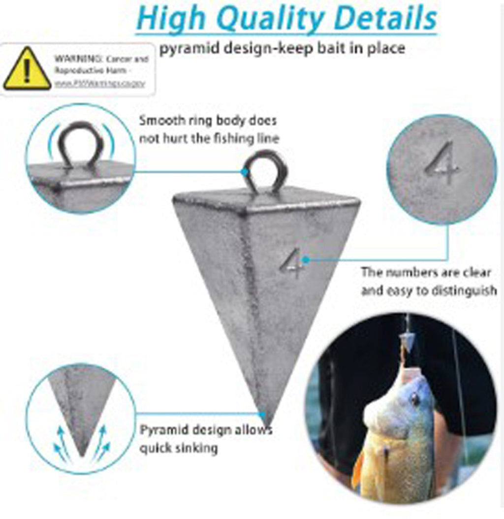 Pyramid Sinker Fishing Weights