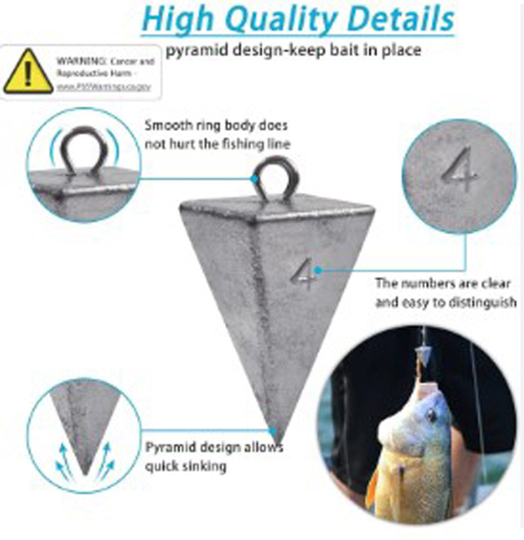 Pyramid Sinker Fishing Weights