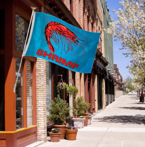 Blue Shrimp 3' x 5' Polyester Flag