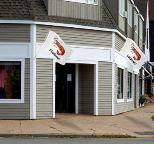 White Shrimp 3' x 5' Polyester Flag
